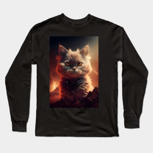 Explore the Cosmos with the Serious Cat from Mars Long Sleeve T-Shirt